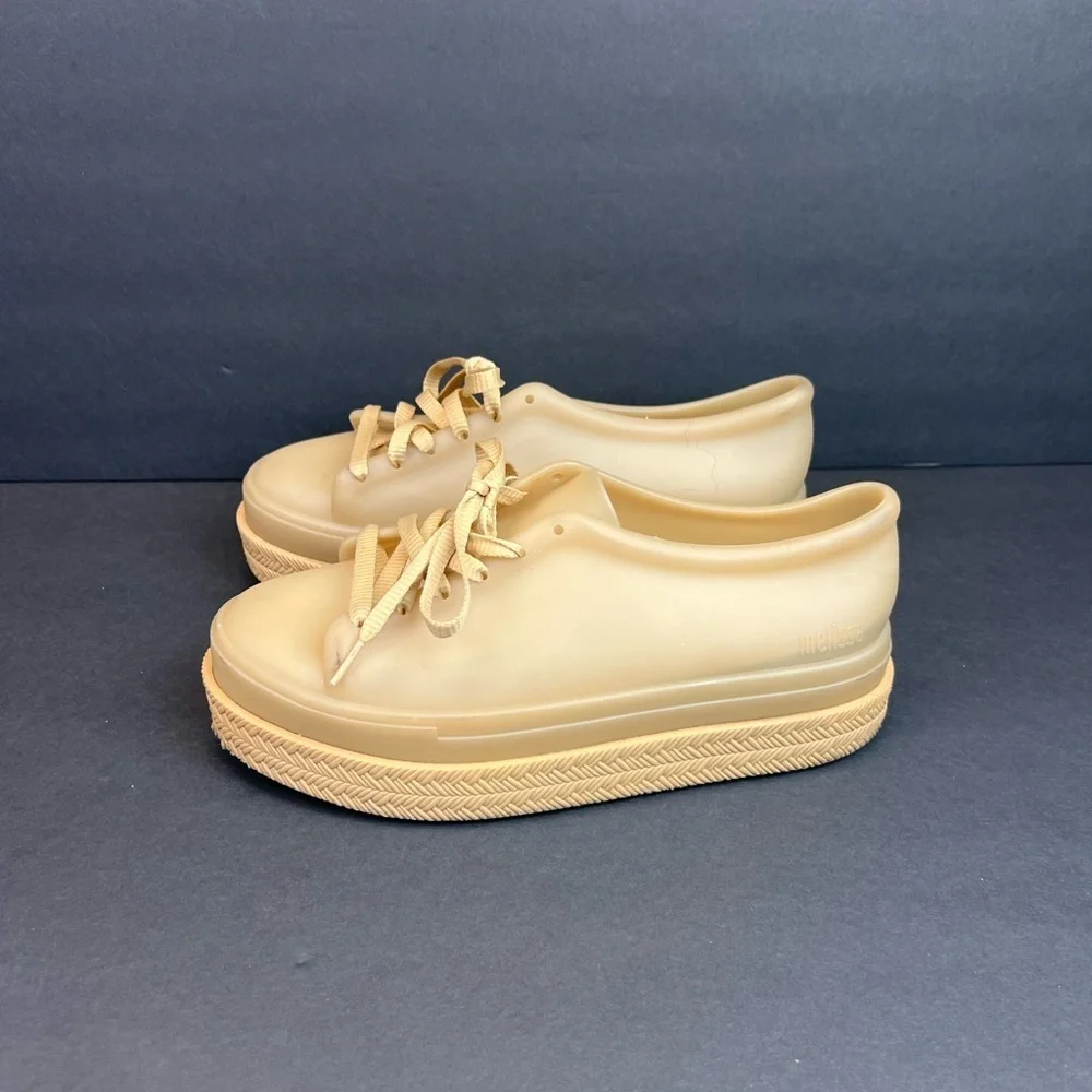 Melissa Jelly Platform Lace Up Shoes Sneakers Size 9